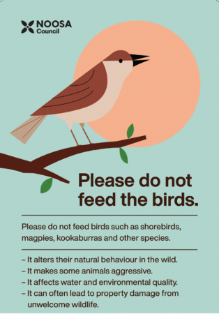 Please do not feed the birds