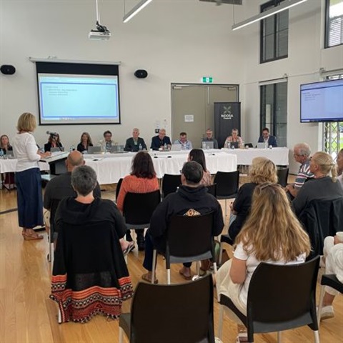 Picture of people attending a Council meeting