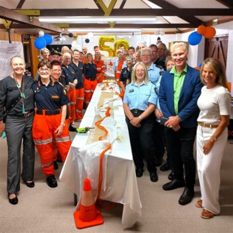 Group picture from the SES 50th birthday celebrations