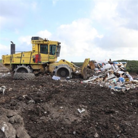Picture of rubbish in landfill