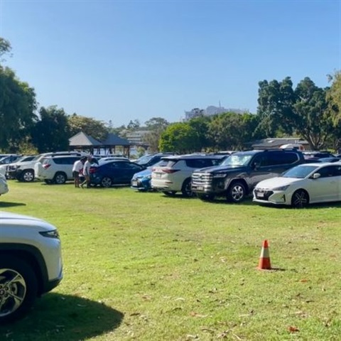 Picture of cars parked at Lions Park Noosa Heads