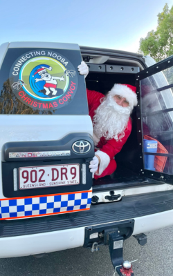 Christmas Convoy - Santa in car