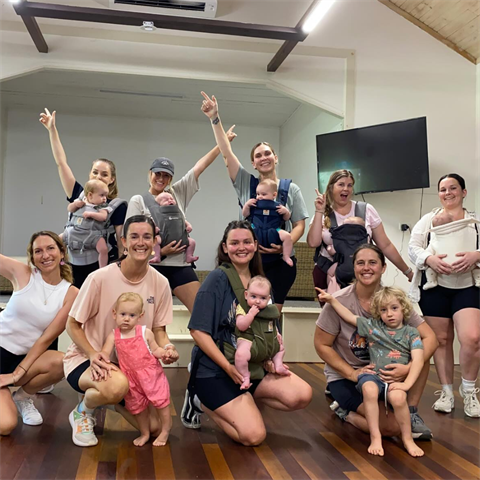 photos of mums and kids dance class
