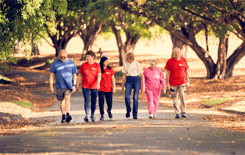 picture of people walking in nature
