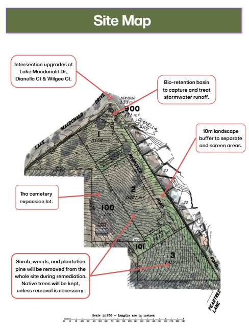 Site map Lake Macdonald