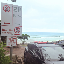 parking regulation signage