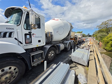 Work continues on the Doonella Lake Bridge Upgrade