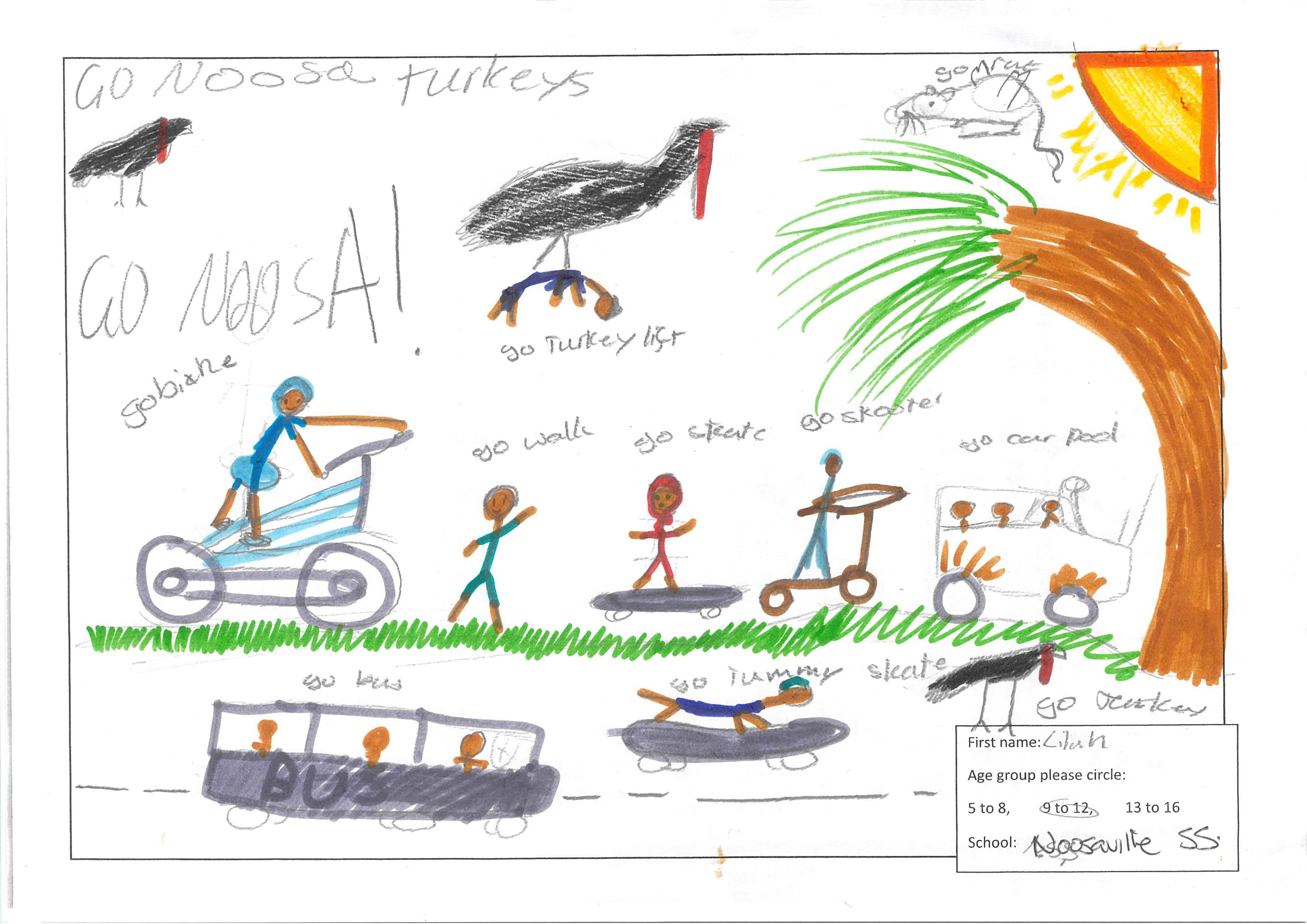Go Noosa Sustainable Transport Art Competition 2022