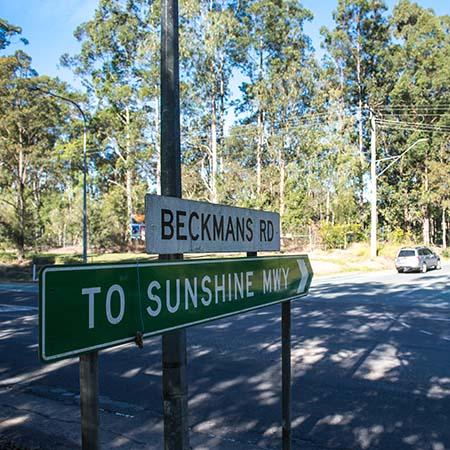 Beckmans Road intersection picture