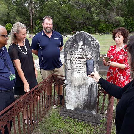 Picture to accompany the media release about the online cemeteries search.