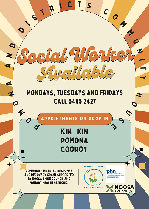 Pomona and districts community house Social Worker