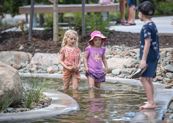 Creek water play hinterland playground